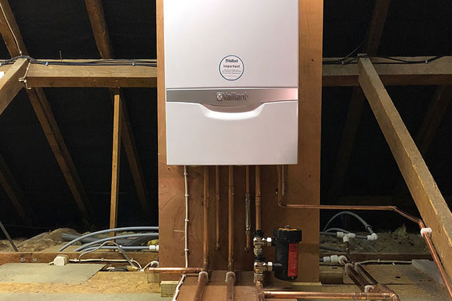 boiler installation new barn